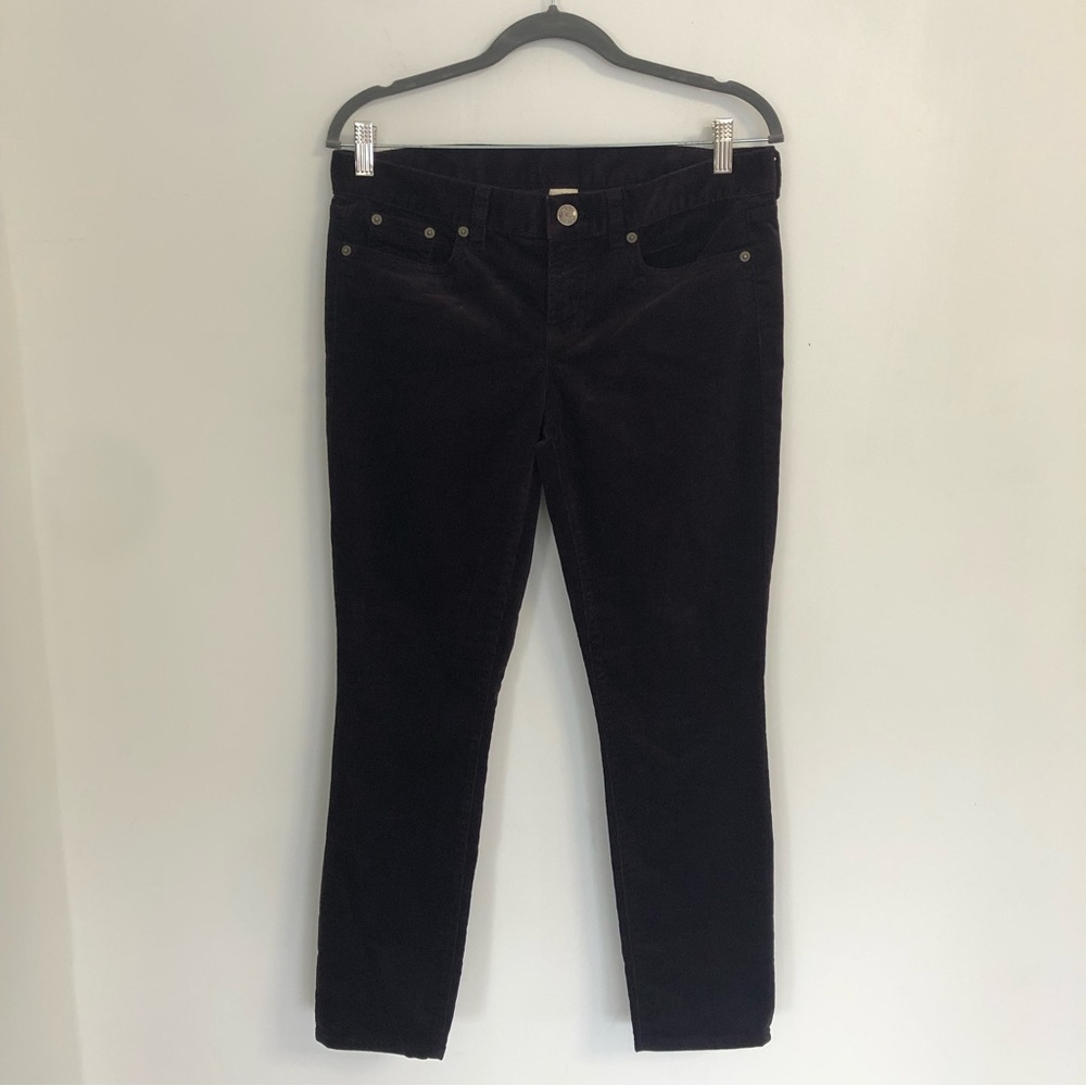 J.CREW Women Purple Corduroy Skinny Pant Sz 29